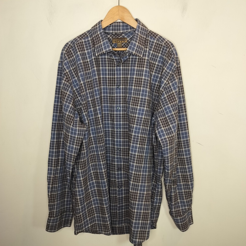 Pronto Uomo Plaid Shirt Button Up Long Sleeve‎ Cotton